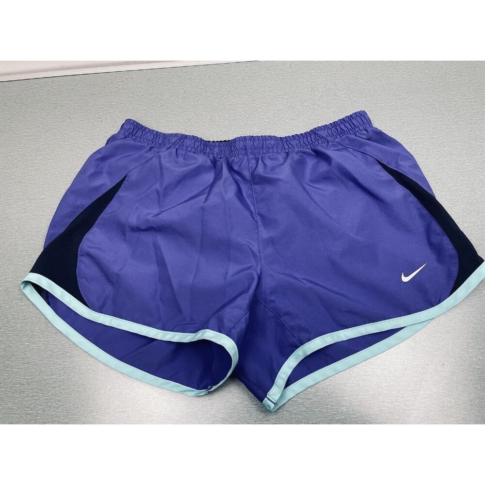 Nike Dri-Fit Womens Purple Elastic Waist Lined Running Athletic Shorts Size S